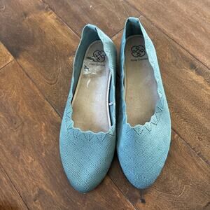 Daisy Fuentes Women's Comfortable Casual Knitted Mesh Flat Ballerina Shoe Size 9